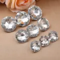 10pcs Diamond Upholstery Buttons Crystal Nails Gem Decorative Tacks Studs 20/25/30mm Craft Handmade Leather Sofa Bag Board. 