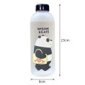 1000ml Cute Panda Bear Bottle Plastic Transparent Frosted Cartoon Waterbottle.