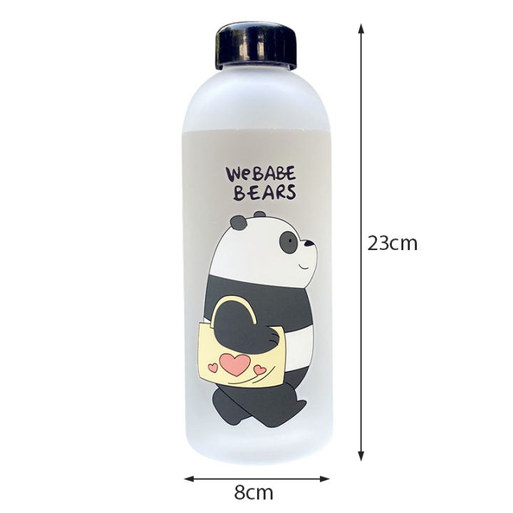 1000ml%20Cute%20Panda%20Bear%20Bottle%20Plastic%20Transparent%20Frosted%20Cartoon%20Waterbottle%20-%20Image%204