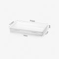 Flip top Cable organizer Lightweight Transparent cover Grid layout Storage box Plastic material Drawer design Headphone holder. 