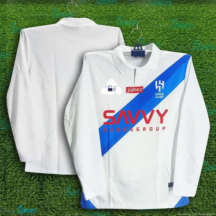 Al-Hilal%20Full%20Sleeve%20Collar%20Polo%20Football%20Jersey%20For%20Men%20-%20Long%20Sleeve%20Polo%20-%20Al%20Hilal%20Jersey%202026/27%20-%20Image%204