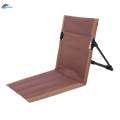 Camping Lounge Chair Picnic Back Rest Chair Foldable Iron Pipe Sturdy.