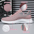 Sneakers Women's 2024 Spring New Single Shoes Flying Weaving Running Shoes Lightweight and Breathable Women's Shoes Wholesale Casual Shoes Girls. 