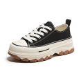 2024 summer new ins korean version of small white shoes female tide student thick-soled breathable canvas shoes casual board shoes BR301. 