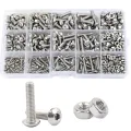 1 Box M2 M3 M4 M5 Hex Button Socket Head Cap Screw Nut Hexagon Metric Thread Machine Bolt Assortment Kit Set 304 Stainless Steel. 