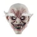 （New）Uniex cary Old Demon with White Eyebrow Mak Latex Cotume Head Mak for Halloween Party Prop. 