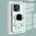 New Phone Case For Realme Note 50 4G Cover Astronaut Holder Stand Fashion Soft Silicone For Realme Note50 4G Case.
