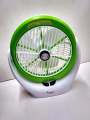 JOYKALY YG-718 Portable Rechargeable LED Light AC/AD Electronic Fan with 8" inches High Speed Blade. 