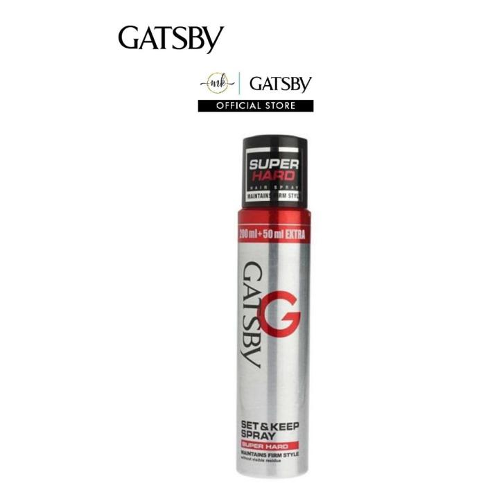 Gatsby Set & Keep Hair Spray Regular Super Hard 250ml
