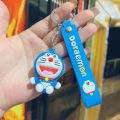 Anime Cartoon Doraemon Keychain Cute Car Key Ring Small Doll Pendant Backpack Gifts for Friends.