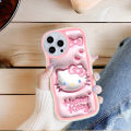 FELMYST Case For iPhone SE 2022 Hot Ins Cartoon Cute Hello Kitty Mobile Phone Casing Shockproof Soft Back Cover for Girl. 
