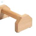2Pcs Wood Parallettes Fitness Sturdy Stable Handstand Push up for Gym 25 cm. 
