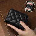 Women Short Wallets PU Leather Female Plaid Purses Leather Card Holder Wallet Student Small Zipper Woman Wallet Coin Purse. 