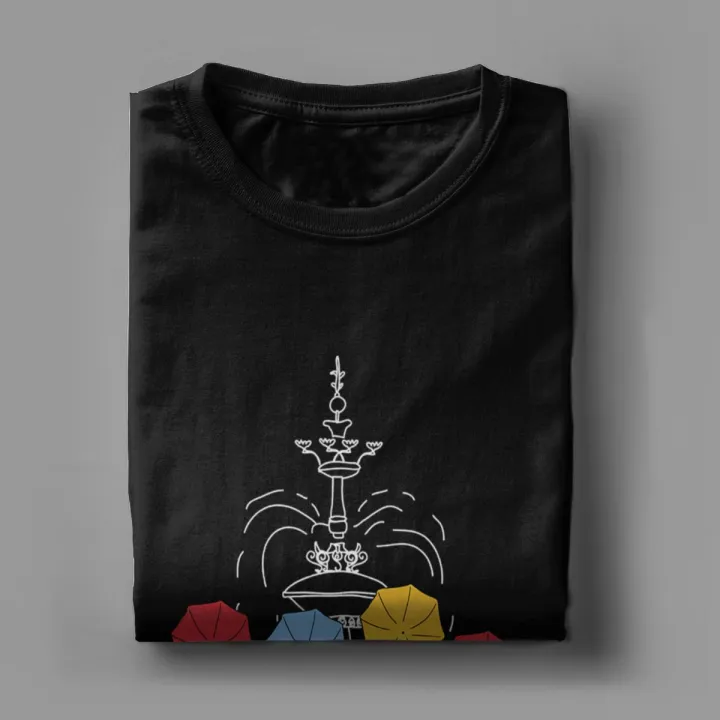 Fountain%20Umbrellas%20Friends%20TV%20Show%20T-Shirts%20Men%20Funny%20100%25%20Cotton%20Tees%20Round%20Neck%20Short%20Sleeve%20T%20Shirts%20Printed%20Tops%20-%20Image%204