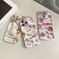 Jizetin for Realme 8 5G Back Cover Cute White Rabbit Luxury Slim Hard Crashproof Mobile Phone Case For Boys Girls.