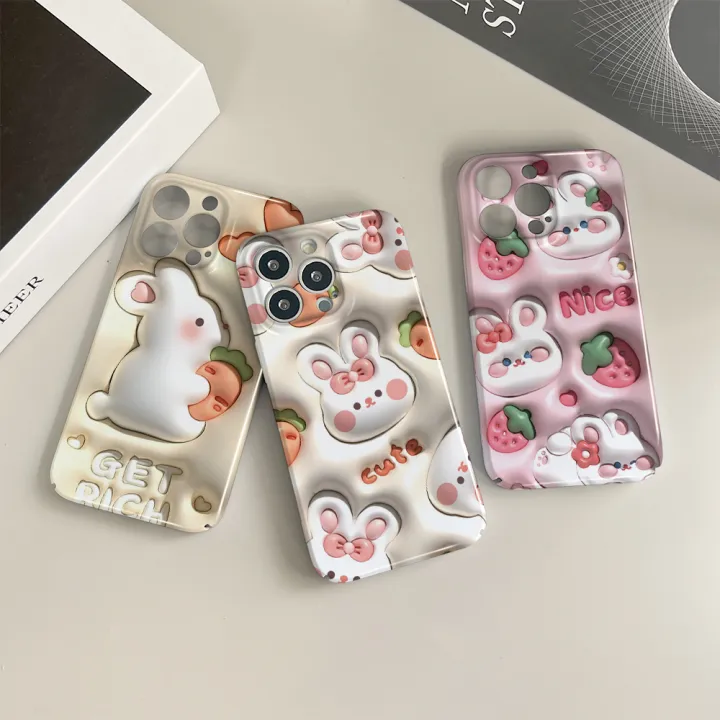 Jizetin%20for%20Realme%208%205G%20Back%20Cover%20Cute%20White%20Rabbit%20Luxury%20Slim%20Hard%20Crashproof%20Mobile%20Phone%20Case%20For%20Boys%20Girls%20-%20Image%204