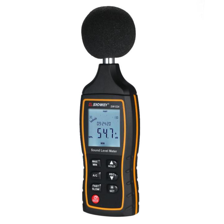 LCD Digital Sound Level Meter Digital Noisemeter Noise Volume Measuring ...