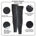 1Pc Sports Knee Pad Shin Guard High Elastic Breathable Impact Resistant Shin Sleeve Protective Football Equipment.