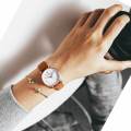 Korean Simple Retro Watch Glow-in-the-dark Belt Watch Lovely Little Fresh Female Dial Watch Gift 1Pcs. 