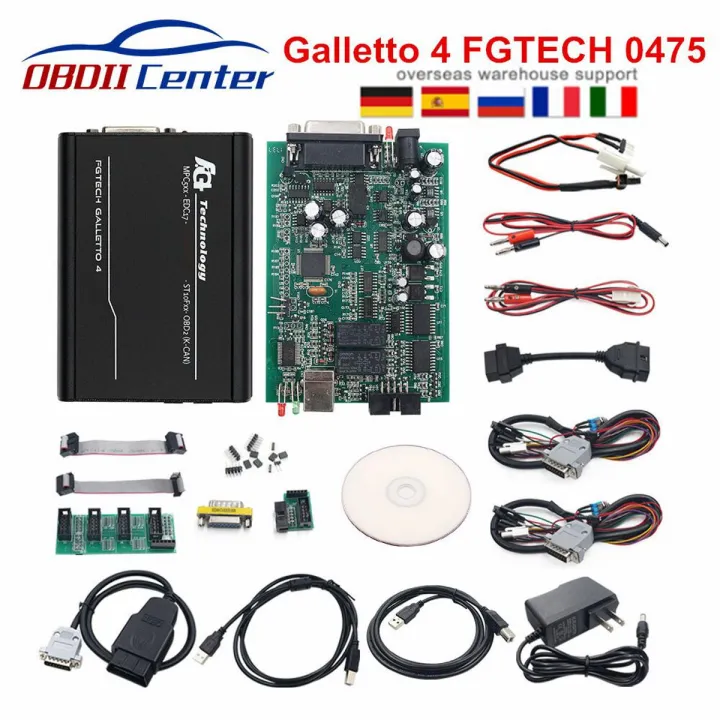 2021 Galletto 4 Master v54 Fgtech 0475 Fg-Tech 4 Galletto V54 Euro Master Online Version FG Tech 0475 OBDII ECU Programmer Tool