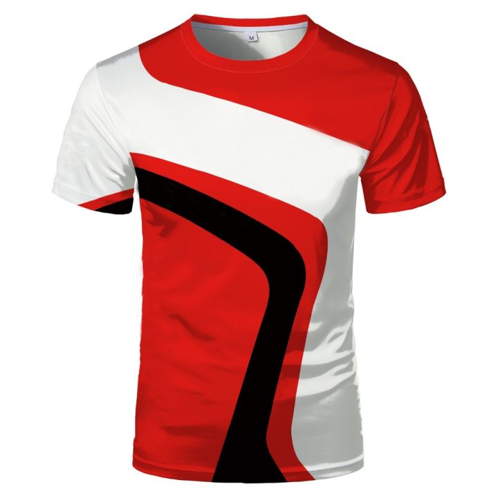 Summer%20Thin%20Section%20Round%20Neck%20Short%20Sleeve%20Simple%20Black%20Red%20and%20We%20Color%20Scheme%20Men's%20Top%20T-shirt%20Trend%20Bottoming%20Shirt%20Fash%20-%20Image%207