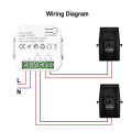 Tuya ZigBee Energy Meter Power Monitor APP Real-Time Power Statistics Consumption Querying 2CT.
