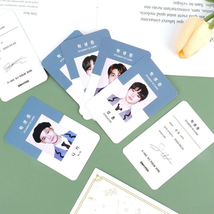 %E3%80%90User-friendly%E3%80%91%207Pcs/Set%20Kpop%20ENHYPEN%20Photocards%202021%20Student%20ID%20Card%20Photocard%20Classical%20Lomo%20Cards%20For%20Fans%20Gift%20Collection%20-%20Image%205