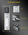 PHILIPS Torch Light Zoomable, 1200mAh Handheld Flashlight Rechargeable, 200 Lumens, Portable Led Flash Light for Home, Camping, Hiking, Emergency.