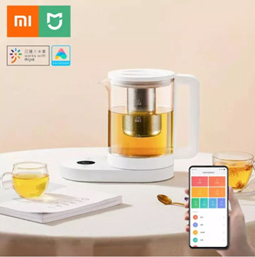 Xiaomi Mijia Multifunctional Smart Electric Skillet Kettle 1.5L 304 Stainless Steel Tea Leak Health Pot Work - White - Electric Kettle