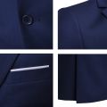 Men Suits Blazers 3 Pieces 2 Sets Wedding Elegant Business Vest Pants Blue Coats2022 Formal Jackets Korean Luxury. 