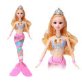 36cm Glowing Mermaid Princess Doll Toy With Music Girls Play House Toy For Birthday Gifts. 