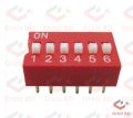 3Pcs 6 Position DIP Switch 2.54mm Pitch Horizontal DIP Switch Six Positions Piano Type Dial DIP Slide Switch For Electronics Circuit PCB. 