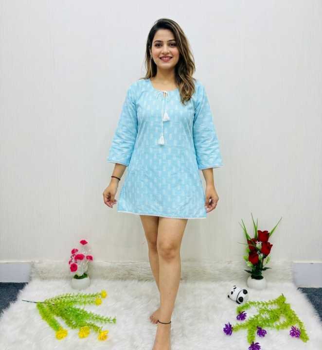 Attractive 1 Piece Kurti From The New Collection For Women Cotton Casual Comfortable Stylish Ladies Fashion Dress