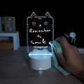 3D LED Note Board USB Message Board with Pen Creative Valentine's Day Acrylic Lamp Night Lights Gifts Bedroom Desk Lamp Romantic Occasion Festive Room Decoration. 