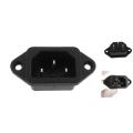 IEC 320 C14 Male Plug 3 Pins PCB Panel Power Inlet Socket Connector 1pcs. 