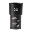Biological Microscope Eyepiece 2X Barlow Lens for 23.2mm Mount Port Biological Microscope. 
