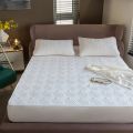 Cotton Mattress Cover Solid Color Fitted Sheet with Elastic Queen/King Size Bed Sheet XF1161-12. 