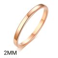 2mm 4mm 6mm 8mm Stainless Steel Wedding Ring for Women Flat Finger Rings Fashion Bijoux Femme Engagement Jewelry. 