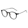 YIMARUILI New Ultra-light TR90 Transparent Retro Round Pure Titanium Decorative Optical Prescription Glasses Frame Men And Women. 