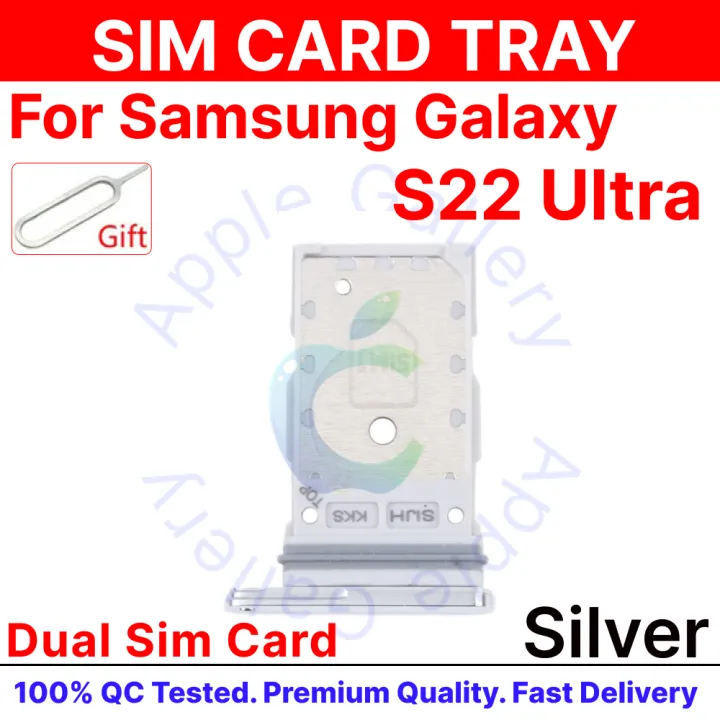 For%20Samsung%20Galaxy%20S22%20Ultra%20Dual%20&%20Singel%20Sim%20Slot%20Card%20Tray%20Holder%20with%20Sim%20Ejector%20Pin%20Replacement%20Parts%20-%20Image%207