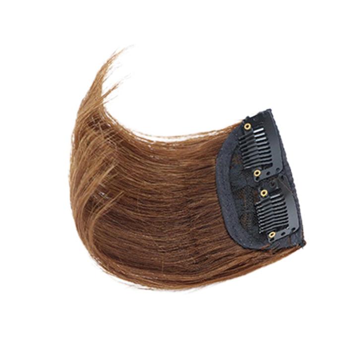 Wig Pads Invisible Thicken Hair Human Hair Smooth Fluffy Hair Extension Clip for Women