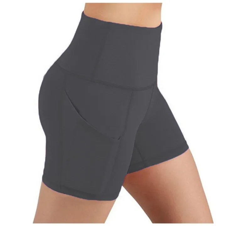 Women%20Solid%20Yoga%20Shorts%20With%20Pocket%20Push%20Up%20Running%20Fitness%20Clothes%20High%20Waist%20Seamless%20Hip-up%20Tight%20Elastic%20Sport%20Shorts%20#T1P%20-%20Image%205