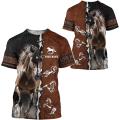 Personalized Horse 3D Shirt with Custom Name Collection T- Shirt 3D All Over Printing S-5XL. 