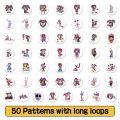 200pcs Cute Cartoon The Amazing Digital Circus Sealing Labels Stickers Roll Kawaii Game Anime Kids Reward Sticker Decals Gifts. 