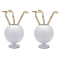 Mini Golf Ball Pen Bucket, Anti-Slip Base Pencil Holder Desk Organizer, with 3 Golf Pens Souvenir, for Women Men Golfer Durable Easy to Use. 