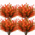 Artificial outdoor autumn flowers, UV resistant plastic plants, non fading artificial autumn flowers used for hanging flowe. 