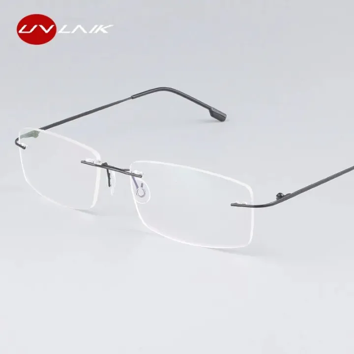 UVLAIK%20Classic%20Mens%20Pure%20Titanium%20Rimless%20Glasses%20Frames%20Myopia%20Optical%20Frame%20Ultra-light%20Titanium%20Frameless%20Eyeglasses%20Frame%20-%20Image%202