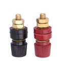 2Pcs Terminal Binding Post, 555 Type Brass Pillar Terminal Block 200A. 