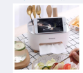 Style Tissue Box Holder Plastic Household Napkin Storage Box Practical Desk Organizer Office.