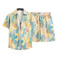 Beach Clothes For Men 2 Piece Set Hawaiian Shirt and Shorts Set Men Fashion Clothing Printing Casual Outfits Summer Beachwear. 